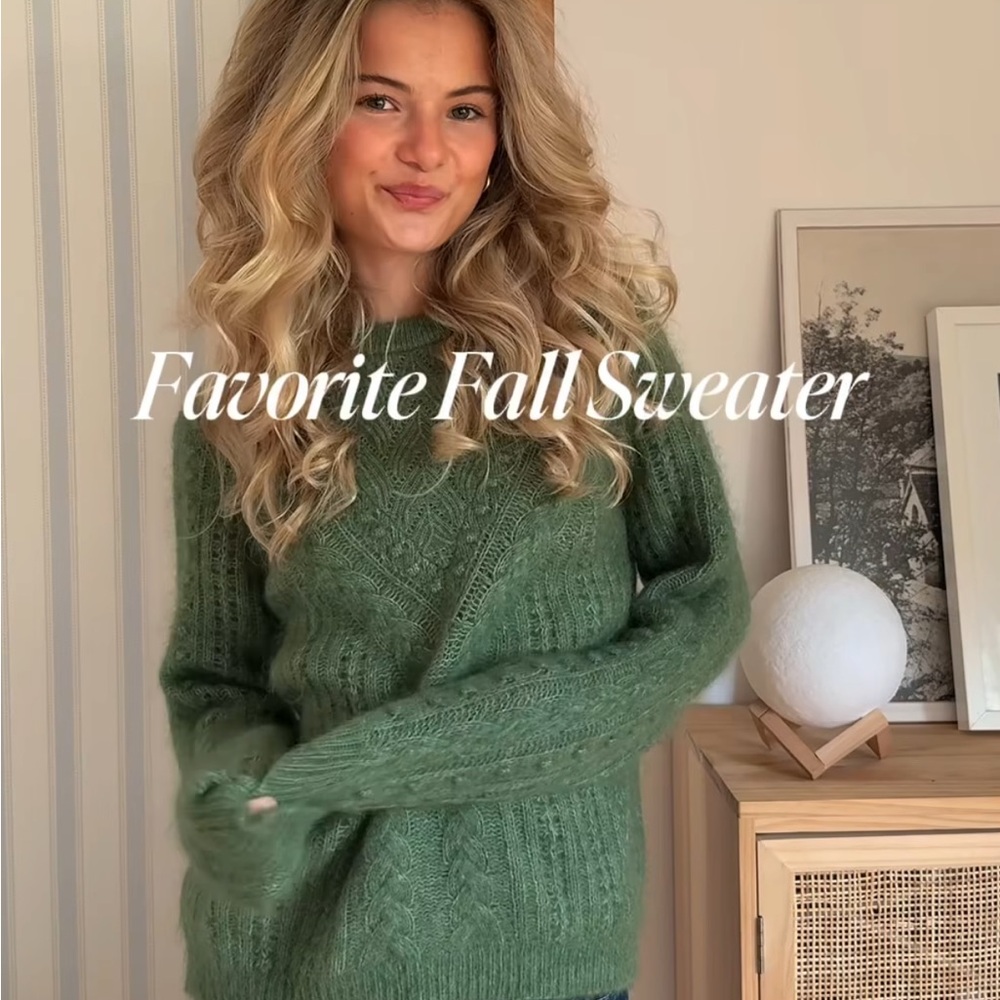 Sezane Green Jake Sweater
